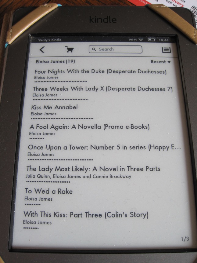 picture of kindle screen